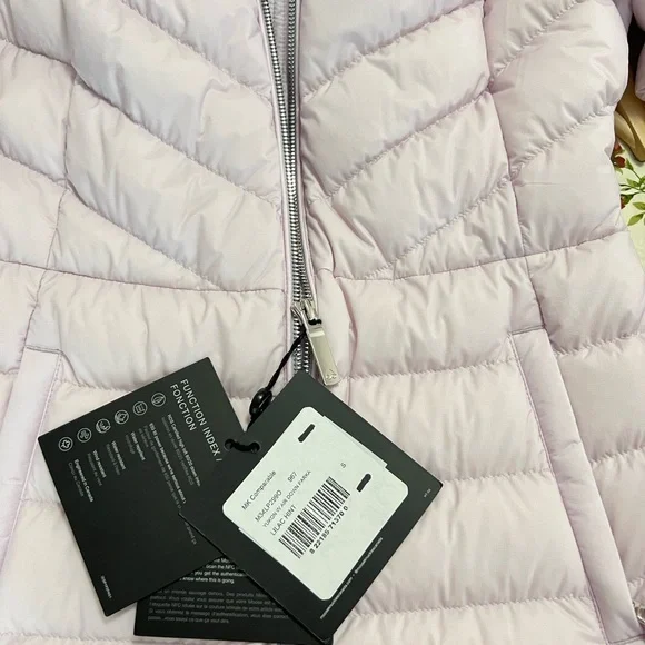 Moose Knuckles Lilac Yukon Air Down Puffer Jacket with Hood - Picture 13 of 16